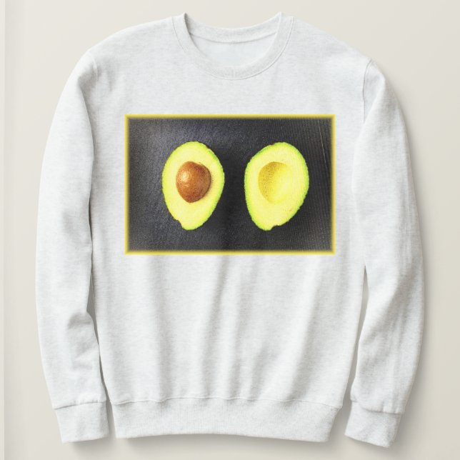 "Avocado Fruit" Cute Photo. Buy Now Sweatshirt (Design Front)