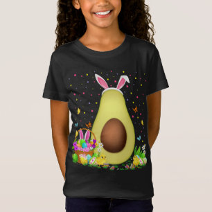 Avocado Fruit Easter Egg Hunt Bunny Avocado Easter T-Shirt