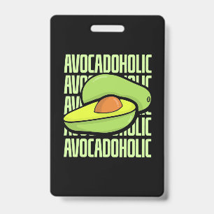 Avocado Fruit Food ID Badge