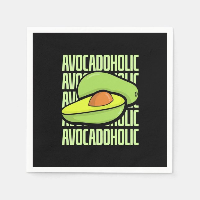 Avocado Fruit Food Napkin (Front)