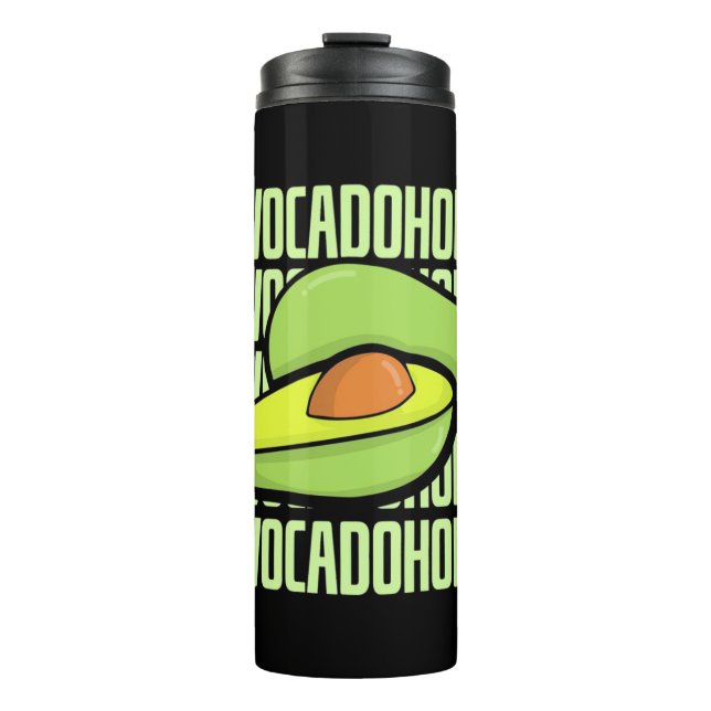Avocado Fruit Food Thermal Tumbler (Front)