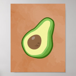 Avocado Fruit Minimalist Poster