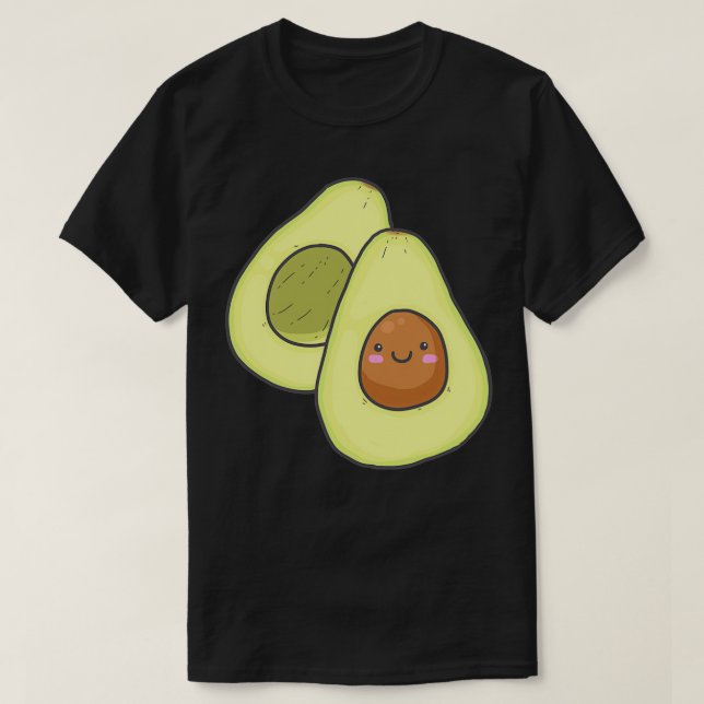 Avocado fruit Pattern T-Shirt (Design Front)