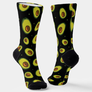 Avocado Fruit Patterned Socks