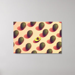 Avocado Fruit Portrait Canvas Print