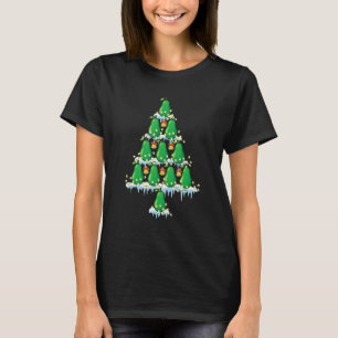 Avocado Fruit Xmas Tree Lights Santa Avocado Chri T-Shirt