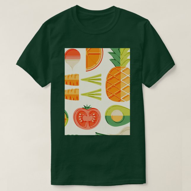 Avocado Fruits Charming Style T-Shirt (Design Front)