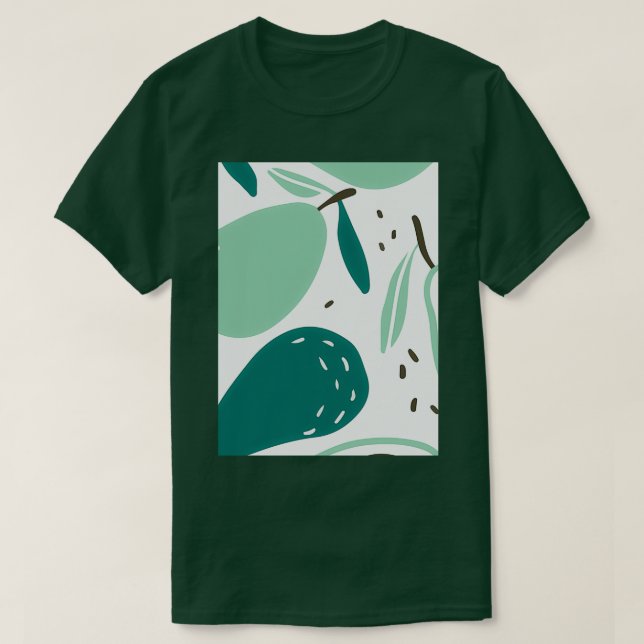 Avocado Fruits Handsome Design T-Shirt (Design Front)