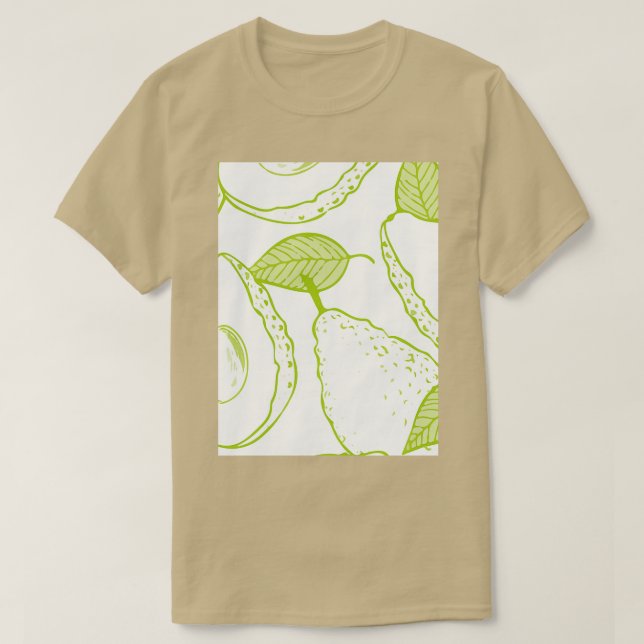 Avocado Fruits Juicy Fruit Colourful Classic TShir T-Shirt (Design Front)