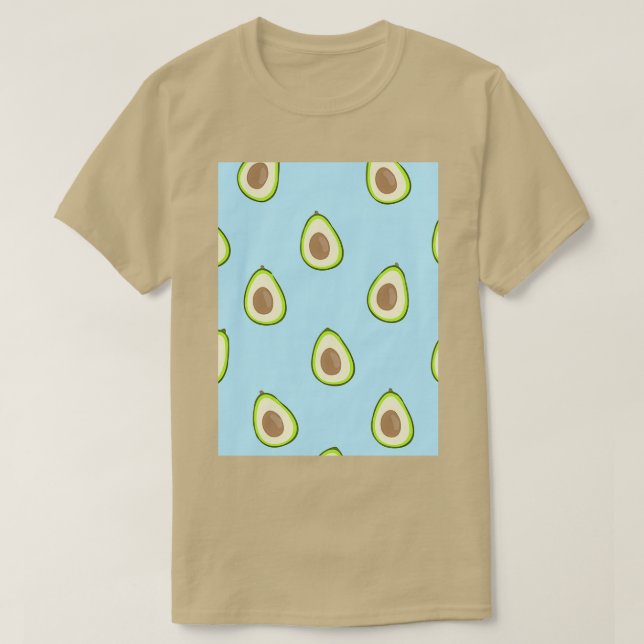Avocado Fruits Juicy Fruit Contour Classic TShirt (Design Front)