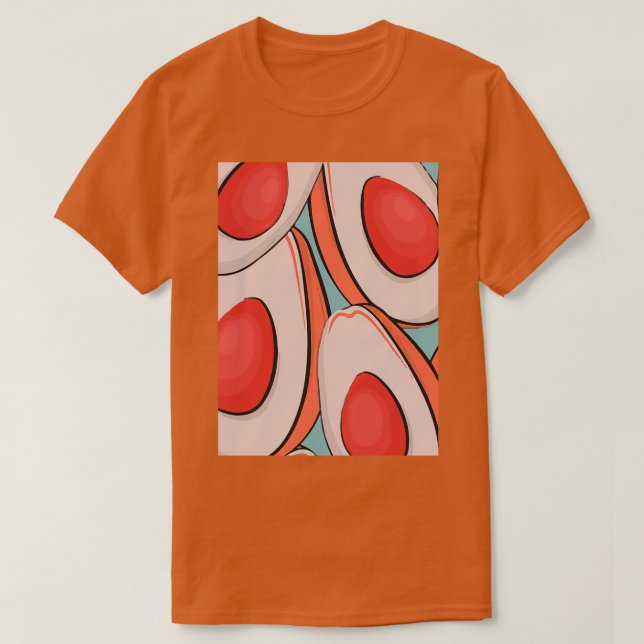 Avocado Fruits Modern Wild Classic TShirt (Design Front)