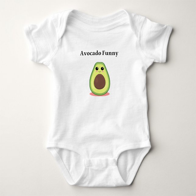 Avocado Funny Baby  Baby Bodysuit (Creator Uploaded)