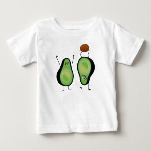 Avocado funny cheering handstand green pit baby T-Shirt