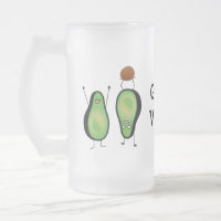 Avocado funny cheering handstand green pit