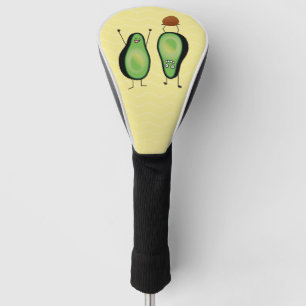 Avocado funny cheering handstand green pit golf head cover