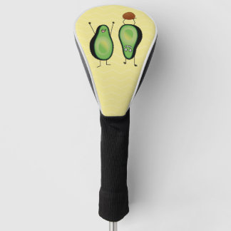 Avocado funny cheering handstand green pit golf head cover