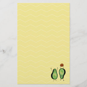 Avocado funny cheering handstand green pit stationery