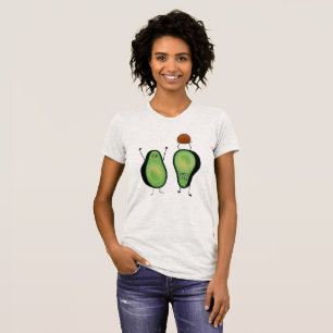 Avocado funny cheering handstand green pit T-Shirt