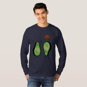 Avocado funny cheering handstand green pit T-Shirt