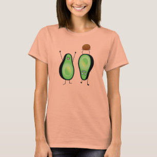 Avocado funny cheering handstand green pit T-Shirt
