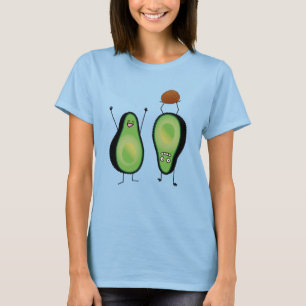 Avocado funny cheering handstand green pit T-Shirt