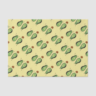 Avocado funny cheering handstand green pit tissue paper