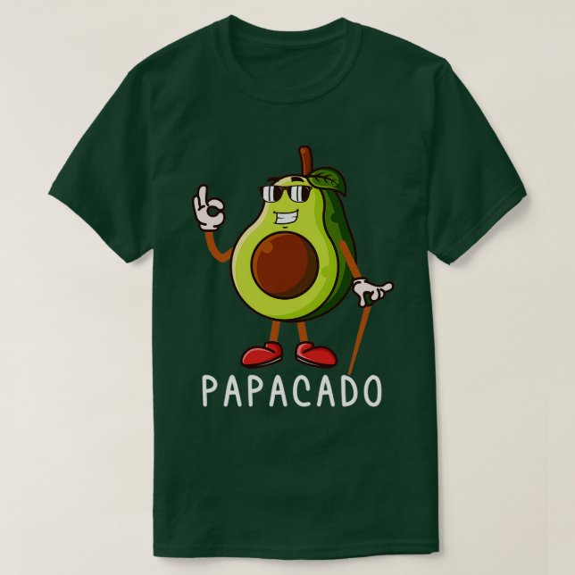Avocado Funny Papacado Dad amp Father gift for men T-Shirt (Design Front)