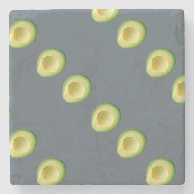 Avocado Garland for Alia Stone Coaster (Front)