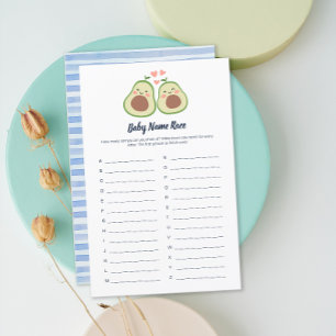 Avocado Gender Neutral Baby Shower Baby Names