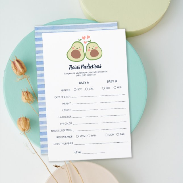 Avocado GenderNeutral Baby Shower Twins Prediction (Avocado GenderNeutral Baby Shower Twins Prediction)