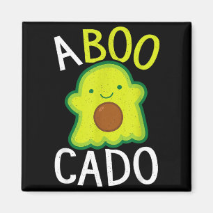 Avocado Ghost Halloween Funny Avocado Magnet