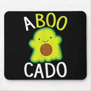 Avocado Ghost Halloween Funny Avocado Mouse Pad