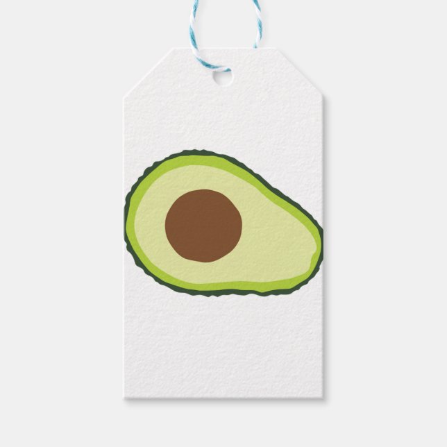 Avocado Gift Tags (Front)