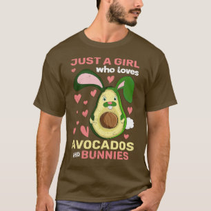 Avocado Girls Rabbit Women Cute Forest Animal Bunn T-Shirt
