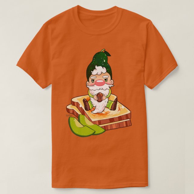 Avocado Gnome  T-Shirt (Design Front)