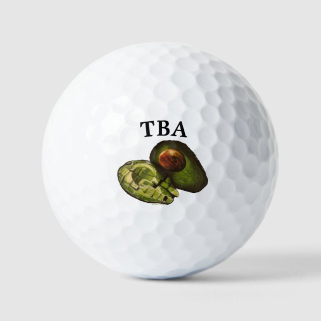 Avocado Golf Balls (Front)