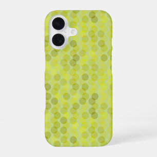Avocado green and yellow dots iPhone 16 case