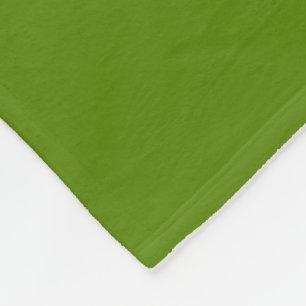 Avocado Green Colour Background Dark Green Colour Fleece Blanket