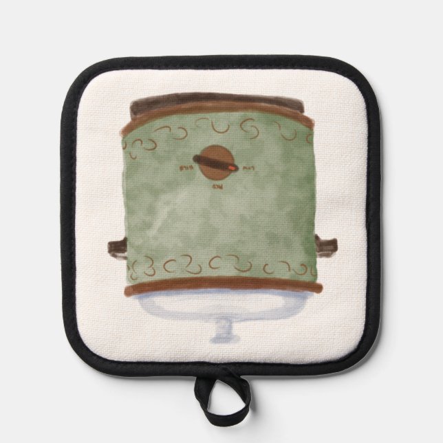 Avocado Green Pot Holder (Front)