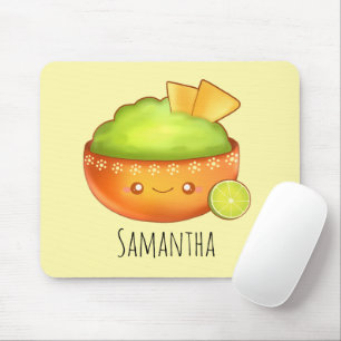 Avocado Guacamole And Tortilla Chips Mouse Pad