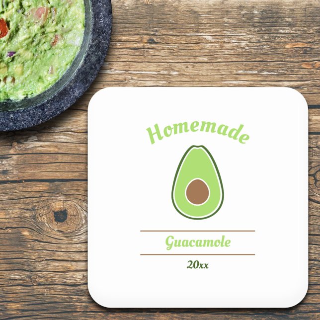 Avocado & Guacamole Label Sticker (Avocado & Guacamole Label Sticker)