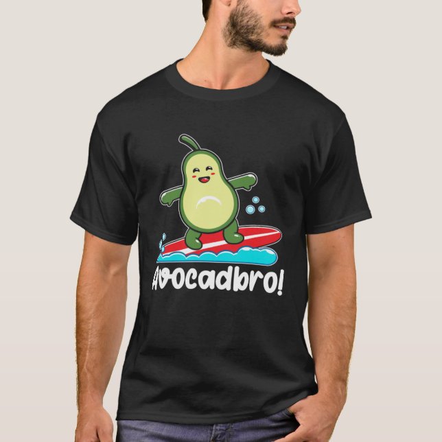 Avocado  Healthy Fruit Guacamole Vegetarian Vegan  T-Shirt (Front)