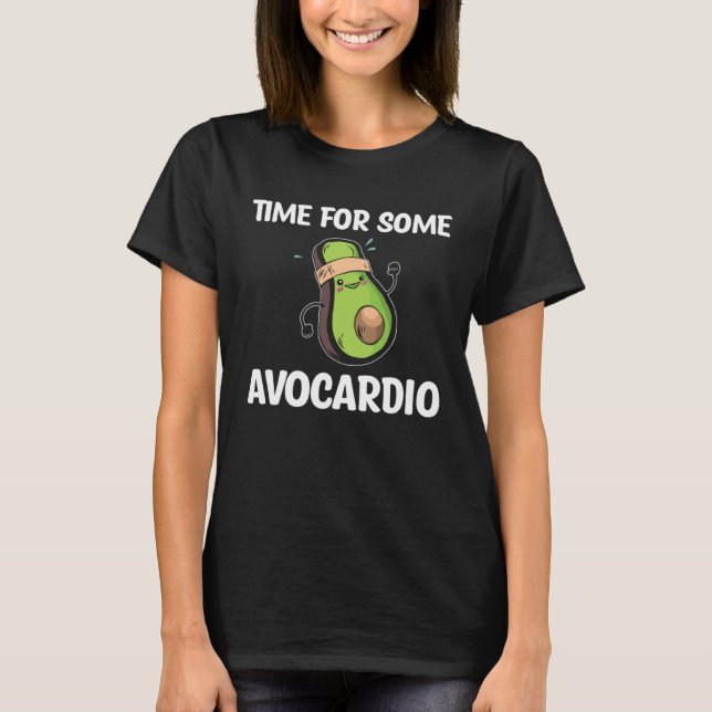 Avocado  Healthy Fruit Guacamole Vegetarian Vegan T-Shirt (Front)