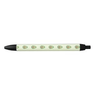 Avocado In Dots Black Ink Pen