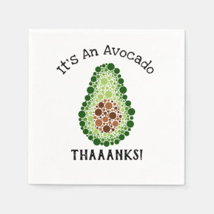Avocado In Dots Napkin