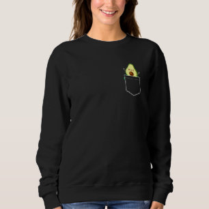 Avocado In Pocket Healthy Lifestyle Fruit Eater Sweatshirt
