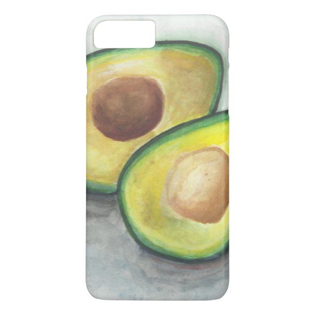 Avocado in Watercolor Case-Mate iPhone Case (Back)