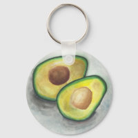 Avocado in Watercolor