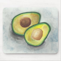 Avocado in Watercolor