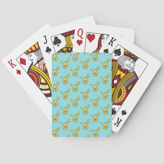Avocado is My Spirit Fruit Playing Cards (Back)